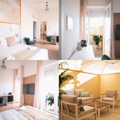 Collage dettagli New Elegance Suites